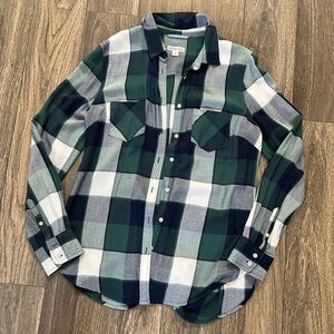 Green Plaid Shirt